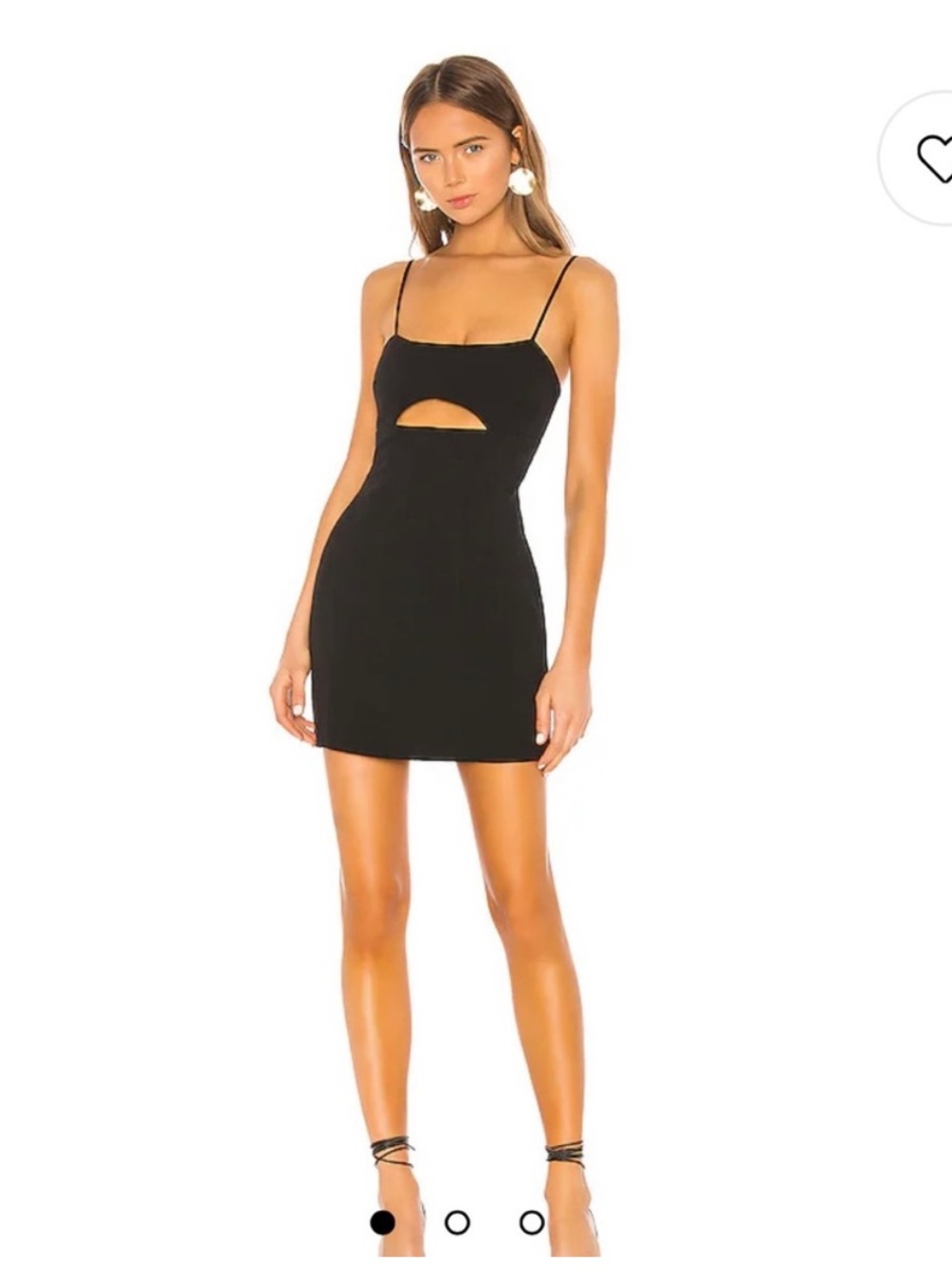 Revolve Lovers and Friends “Enzo” Black Cutout Dress XS